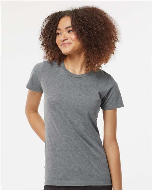 Tultex Women's Premium Cotton Blend T-Shirt - Tultex 542 Athletic Heather XS Short Sleeve T-Shirts
