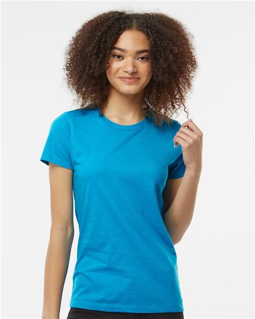 Tultex Women's Premium Cotton Blend T-Shirt - Tultex 542 Athletic Heather XS Short Sleeve T-Shirts