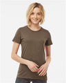 Tultex Women's Premium Cotton Blend T-Shirt - Tultex 542 Brown Heather XS Short Sleeve T-Shirts