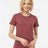 Tultex Women's Premium Cotton Blend T-Shirt - Tultex 542 Burgundy Heather XS Short Sleeve T-Shirts
