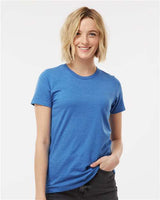 Tultex Women's Premium Cotton Blend T-Shirt - Tultex 542 Royal Heather XS Short Sleeve T-Shirts