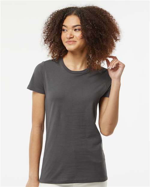 Tultex Women's Premium Cotton T-Shirt - Tultex 516 Charcoal XS Short Sleeve T-Shirts