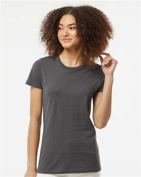 Tultex Women's Premium Cotton T-Shirt - Tultex 516 Charcoal XS Short Sleeve T-Shirts