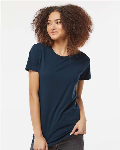 Tultex Women's Premium Cotton T-Shirt - Tultex 516 Navy XS Short Sleeve T-Shirts