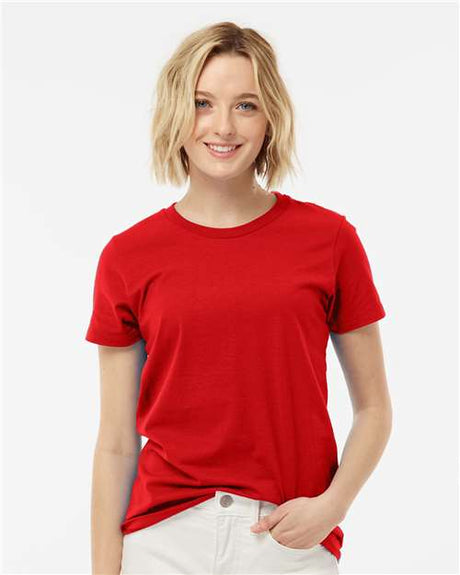 Tultex Women's Premium Cotton T-Shirt - Tultex 516 Red XS Short Sleeve T-Shirts