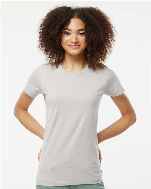 Tultex Women's Premium Cotton T-Shirt - Tultex 516 Silver XS Short Sleeve T-Shirts