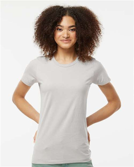 Tultex Women's Premium Cotton T-Shirt - Tultex 516 Silver XS Short Sleeve T-Shirts