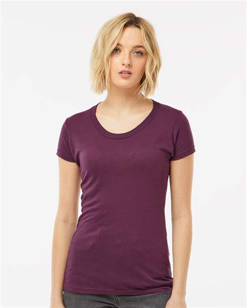 Tultex Women's Tri - Blend T-Shirt - Tultex 253 Berry Tri Blend XS Short Sleeve T-Shirts