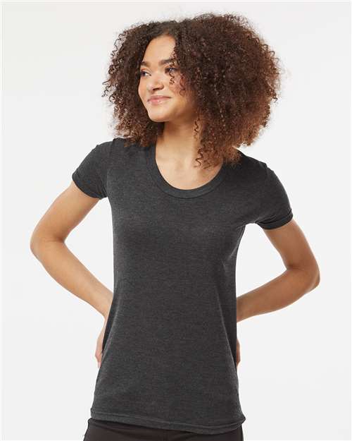 Tultex Women's Tri - Blend T-Shirt - Tultex 253 Graphite Tri Blend XS Short Sleeve T-Shirts