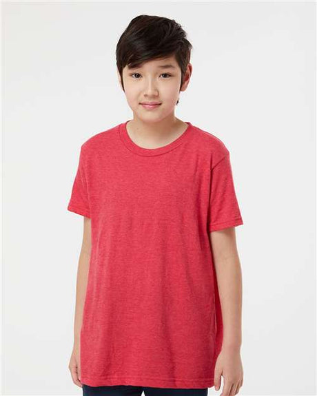 Tultex Youth Fine Jersey T-Shirt - Heather Red - Tultex 235 Heather Red XS Short Sleeve T-Shirts