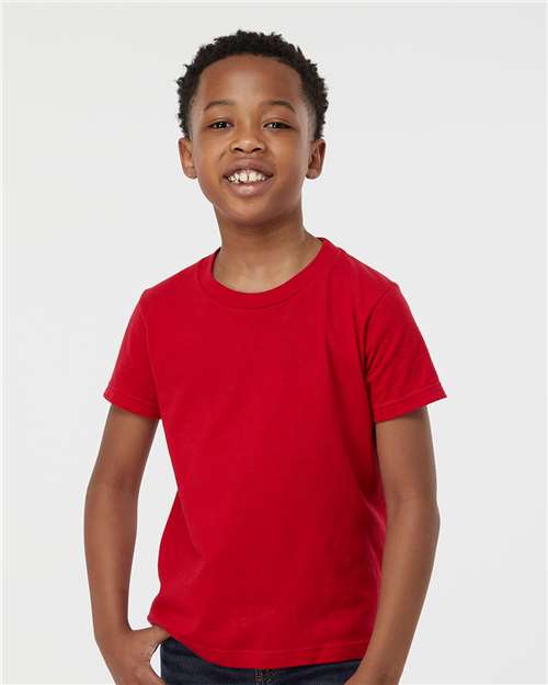 Tultex Youth Fine Jersey T-Shirt - Red - Tultex 235 Red XS Short Sleeve T-Shirts