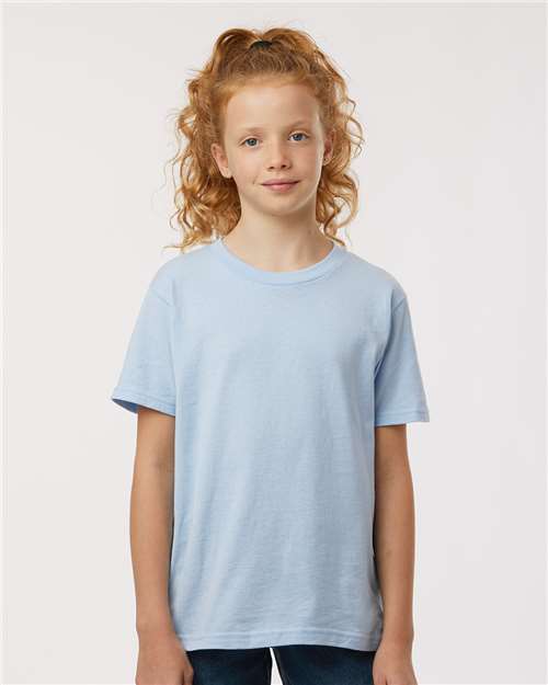 Tultex Youth Fine Jersey T-Shirt - Tultex 235 Baby Blue XS Short Sleeve T-Shirts
