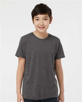 Tultex Youth Fine Jersey T-Shirt - Tultex 235 Heather Charcoal XS Short Sleeve T-Shirts