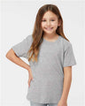 Tultex Youth Fine Jersey T-Shirt - Tultex 235 Heather Grey XS Short Sleeve T-Shirts