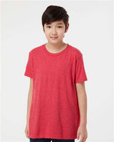 Tultex Youth Fine Jersey T-Shirt - Tultex 235 Heather Red XS Short Sleeve T-Shirts
