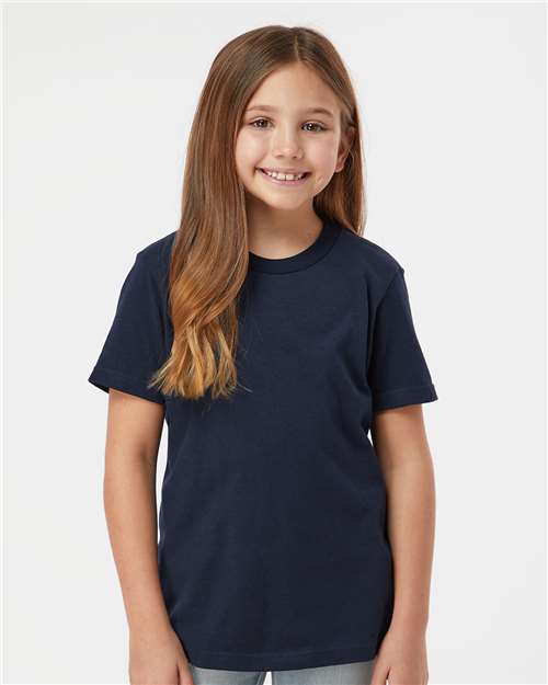 Tultex Youth Fine Jersey T-Shirt - Tultex 235 Navy XS Short Sleeve T-Shirts