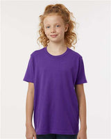 Tultex Youth Fine Jersey T-Shirt - Tultex 235 Purple XS Short Sleeve T-Shirts