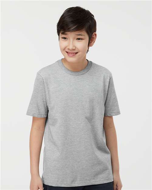 Tultex Youth Heavyweight Jersey T-Shirt - Tultex 295 Heather Grey XS Short Sleeve T-Shirts