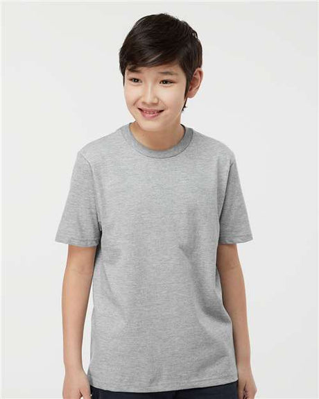 Tultex Youth Heavyweight Jersey T-Shirt - Tultex 295 Heather Grey XS Short Sleeve T-Shirts