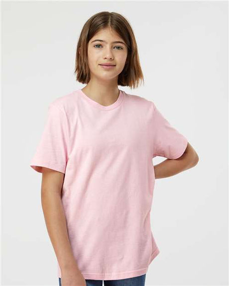 Tultex Youth Heavyweight Jersey T-Shirt - Tultex 295 Light Pink XS Short Sleeve T-Shirts