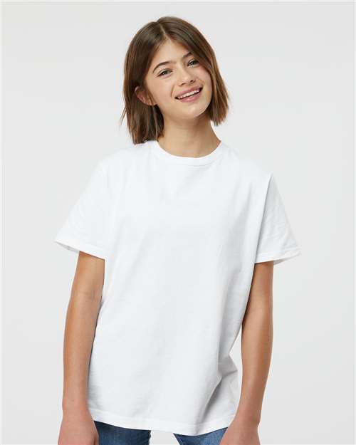 Tultex Youth Heavyweight Jersey T-Shirt - Tultex 295 White XS Short Sleeve T-Shirts