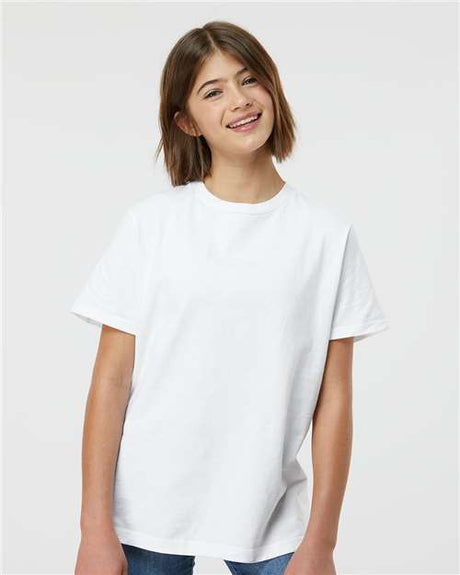 Tultex Youth Heavyweight Jersey T-Shirt - Tultex 295 White XS Short Sleeve T-Shirts