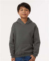 Tultex Youth Hooded Sweatshirt - Tultex 320Y Charcoal XS Sweatshirts