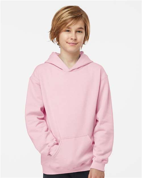 Tultex Youth Hooded Sweatshirt - Tultex 320Y Light Pink XS Sweatshirts