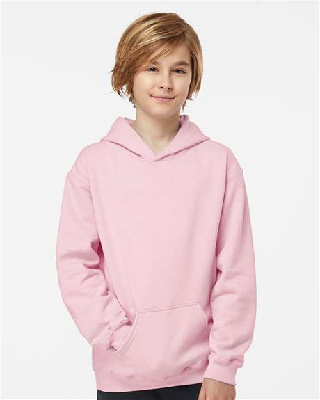 Tultex Youth Hooded Sweatshirt - Tultex 320Y Light Pink XS Sweatshirts