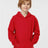 Tultex Youth Hooded Sweatshirt - Tultex 320Y Red XS Sweatshirts