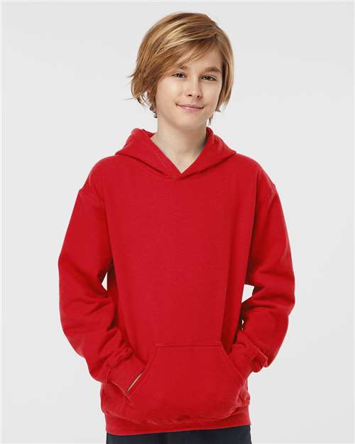Tultex Youth Hooded Sweatshirt - Tultex 320Y Red XS Sweatshirts