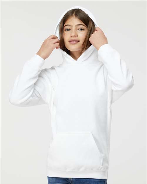 Tultex Youth Hooded Sweatshirt - Tultex 320Y White XS Sweatshirts