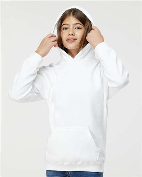 Tultex Youth Hooded Sweatshirt - Tultex 320Y White XS Sweatshirts