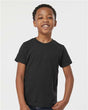 Tultex Youth Poly - Rich T-Shirt - Tultex 265 Black XS Short Sleeve T-Shirts