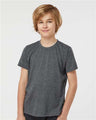 Tultex Youth Poly - Rich T-Shirt - Tultex 265 Heather Charcoal XS Short Sleeve T-Shirts
