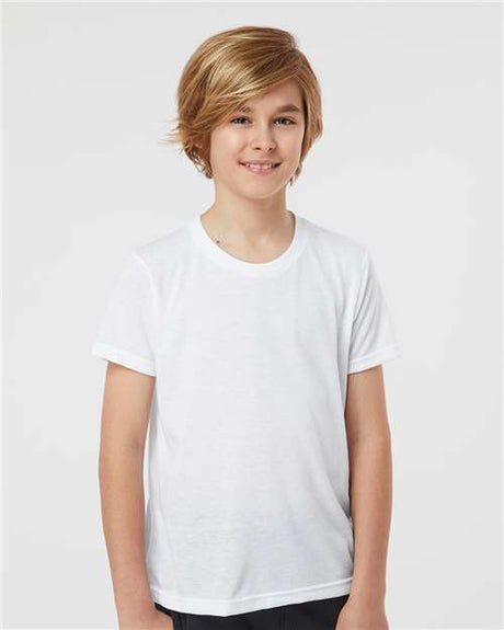 Tultex Youth Poly - Rich T-Shirt - Tultex 265 White XS Short Sleeve T-Shirts