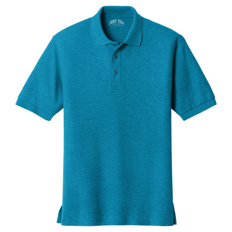 Mens Classic Silk Touch Polo Shirts in 36 Colors and Sizes: XS-6XL-Turquoise Polos/Knits Joe's USA Turquoise X-Small