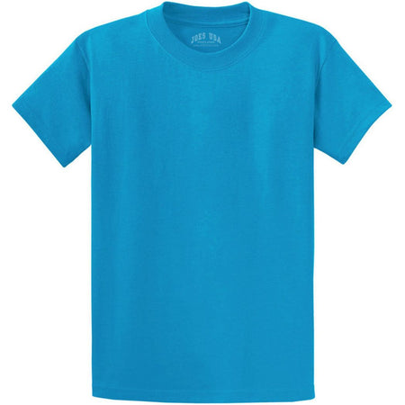 Men's Durable 100% Heavyweight Cotton T-Shirts in Regular, Big, and Tall Sizes Joe's USA Men's Apparel - Turquoise