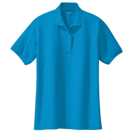 Ladies Silk Touch Polo-Turquoise Polos/Knits Joe's USA Turquoise X-Small