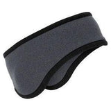 Two - Color Fleece Headband Midnight Heather
