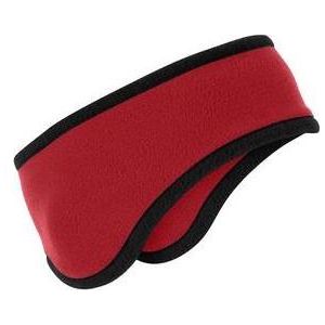 Two - Color Fleece Headband Navy