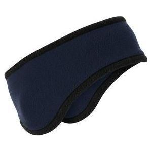 Two - Color Fleece Headband Navy