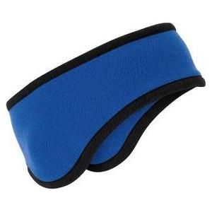 Two - Color Fleece Headband Navy