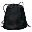 Two - Tone Cinch Pack Black Drawstring Bags