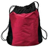 Two - Tone Cinch Pack Black Drawstring Bags