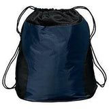 Two - Tone Cinch Pack Navy Drawstring Bags
