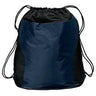 Two - Tone Cinch Pack Navy Drawstring Bags