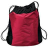 Two - Tone Cinch Pack Red Drawstring Bags