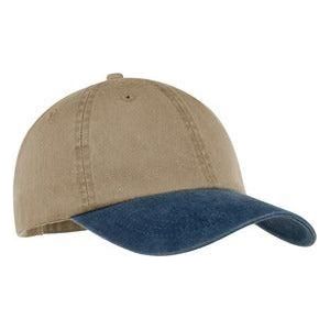 Two - Tone Pigment - Dyed Cap Khaki/Navy Hats