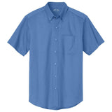 Joe's Men's Short Sleeve Button-Up Shirt - Ultramarine Blue Woven Shirts Joe's USA Ultramarine Blue Small
